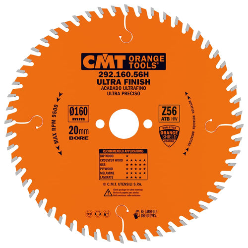 CMT Orange Tools Circular, 160 x 20 x 56 2.2 Z ATB 15 Degrees