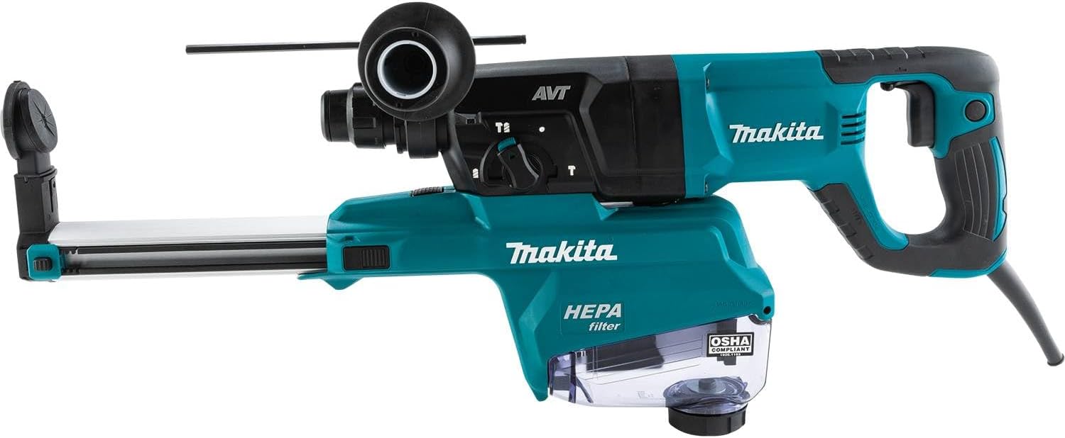 Makita HR2663 1" SDS-PLUS AVT Rotary Hammer, with HEPA Dust Extractor (D-Handle)