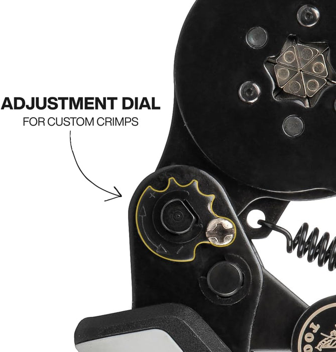 Klein Tools 34056 Ratcheting Ferrule Hex Crimper, 10 to 22 AWG Wire