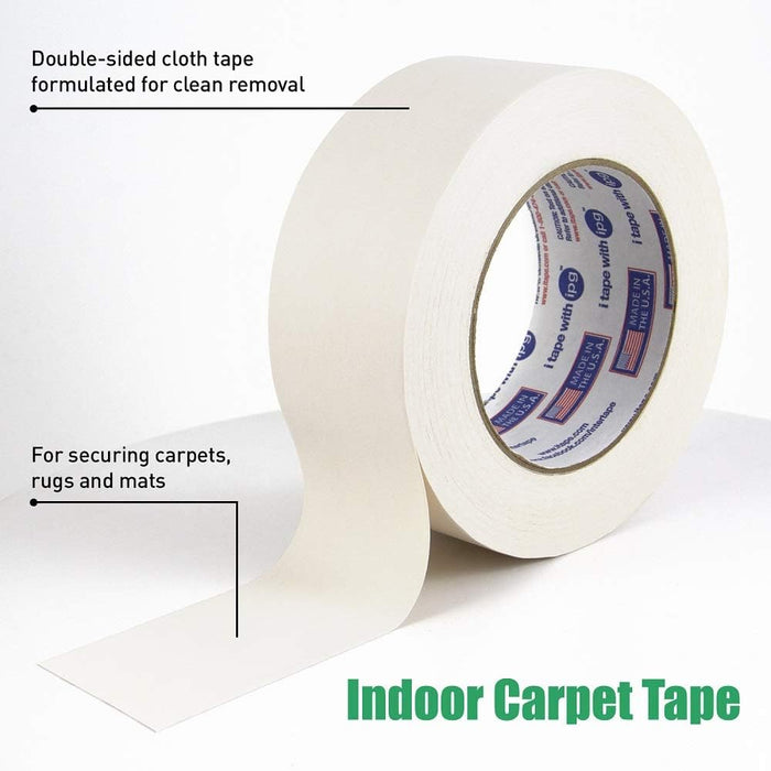IPG Double-Sided Indoor Carpet Tape, 1.88" x 36 yd (Single Roll)