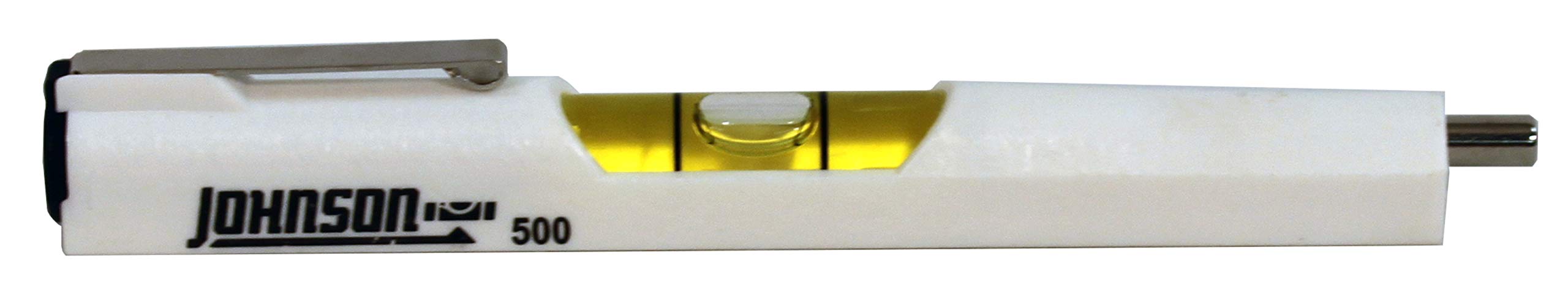 Johnson 500 Pocket Level with Magnetic Pickup, Silver (Pack of 1)