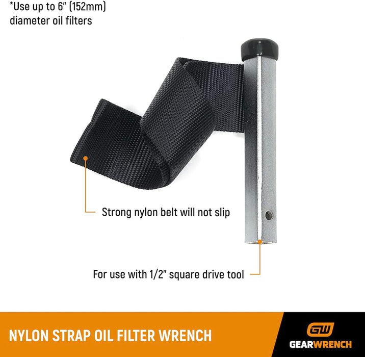 GEARWRENCH (3149) 1/2" Drive Nylon Strap Oil Filter Wrench