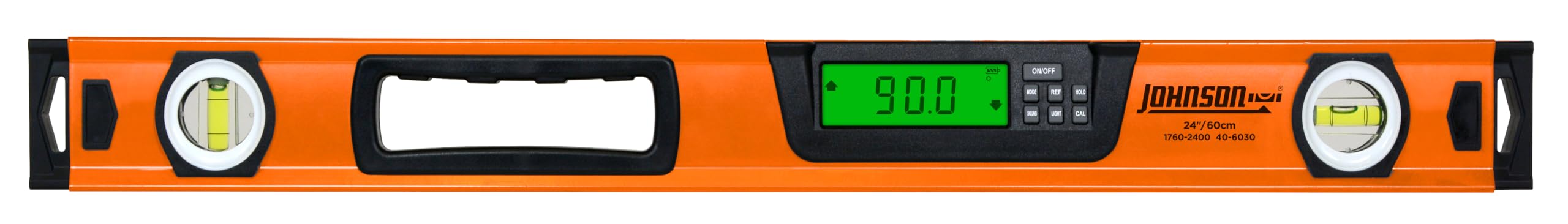 Johnson 1760-2400 Digital Box Level, 24", Orange