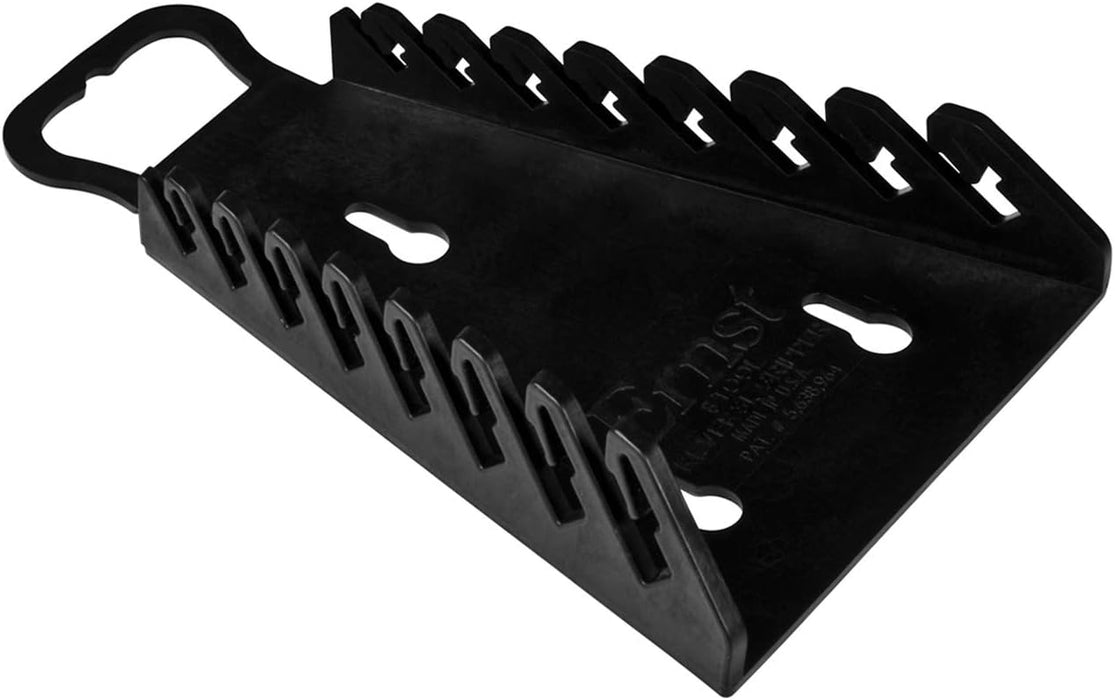 Ernst Manufacturing Gripper Reverse Wrench Organizer, 8 Tool, Black