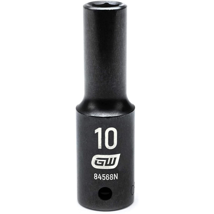 GEARWRENCH (84568N) 1/2" Drive Deep Impact Metric Socket 10mm, 6 Point