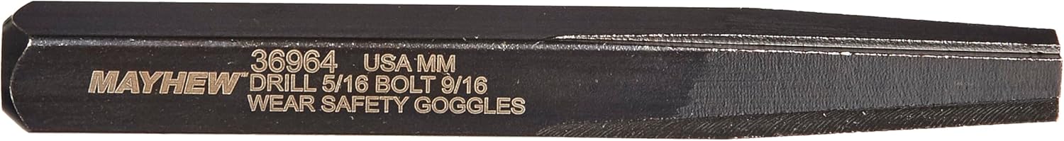 Mayhew Tools 37332 Screw Extractor Set, 5-Piece, Black Oxide Finish
