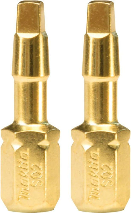 Makita B-44719 Impact Gold #2 Square Insert Bit, 2/Pk 2 SQ2