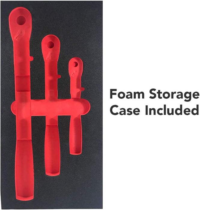 EZRED MR482FL 3-Piece Extendable Ratchet Set,Silver