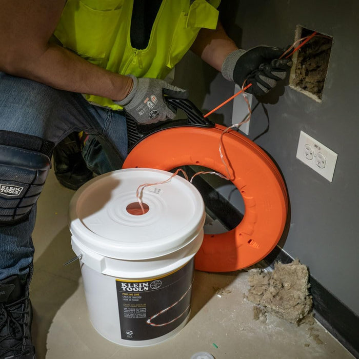 Klein Tools 56110 Poly Pull Line with Orange Tracer, 6500-Foot