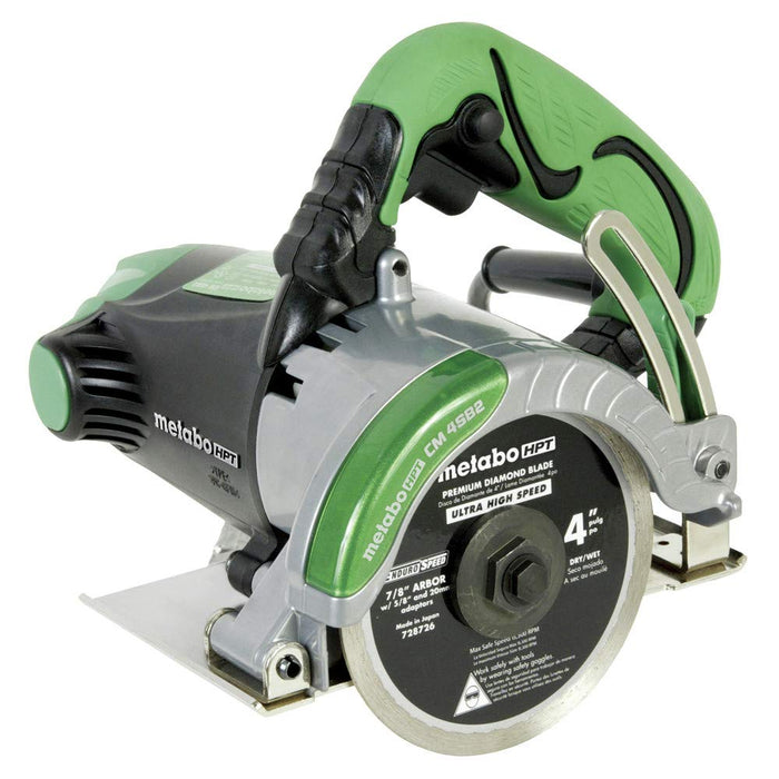 Metabo HPT Masonry Saw, 4-Inch Diamond Blade, Cuts Pavers, Concrete, Tile & More - CM4SB2