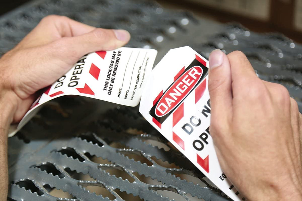Accuform TAR472 250 Lockout Tags by-The-Roll, 