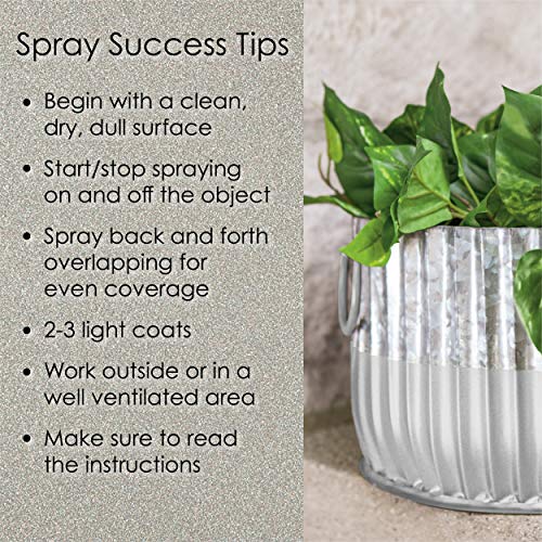 12 oz Krylon K02772007 Fusion All-In-One Satin Nickel Paint & Primer Spray Paint, Metallic