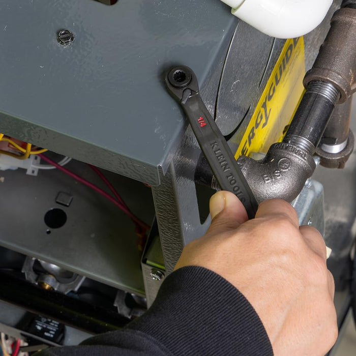 Klein Tools 68216 4-in-1 Ratcheting Wrench Set, SAE, 2-Piece