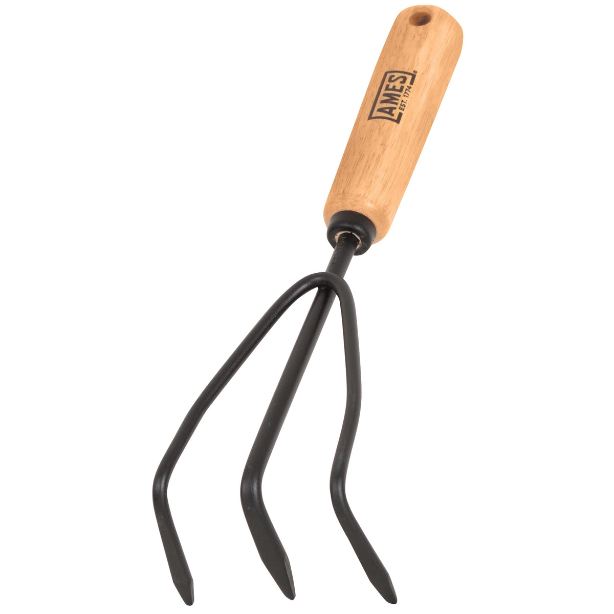 AMES 2446300 Tempered Steel Hand Cultivator with Wood Handle, 11-Inch ...