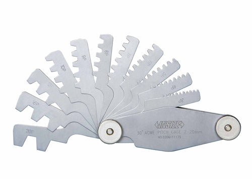 INSIZE 4824-16 Pitch Gage, 1-12 TPI