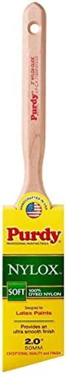 Purdy 144152220 Nylox Glide Angled Sash Paint Brush, Tynex Nylon, 2"