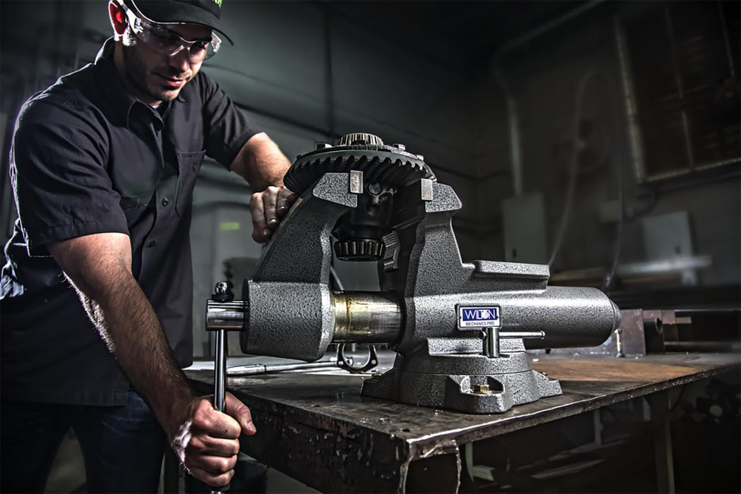 Wilton Mechanics Pro Bench Vise, 8" Jaw Width, 8-1/2" Jaw Opening, 4-1/2" Throat (Model 880M)