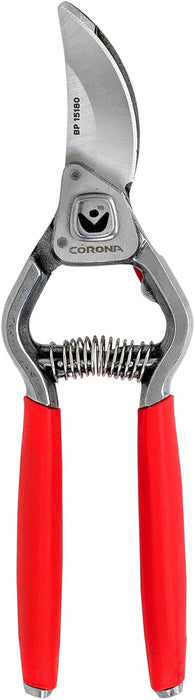Corona BP15180 Forged Steel ClassicCUT Bypass Hand Pruner - 1 inch Cut Capacity Stem and Branch Garden Shears, Red