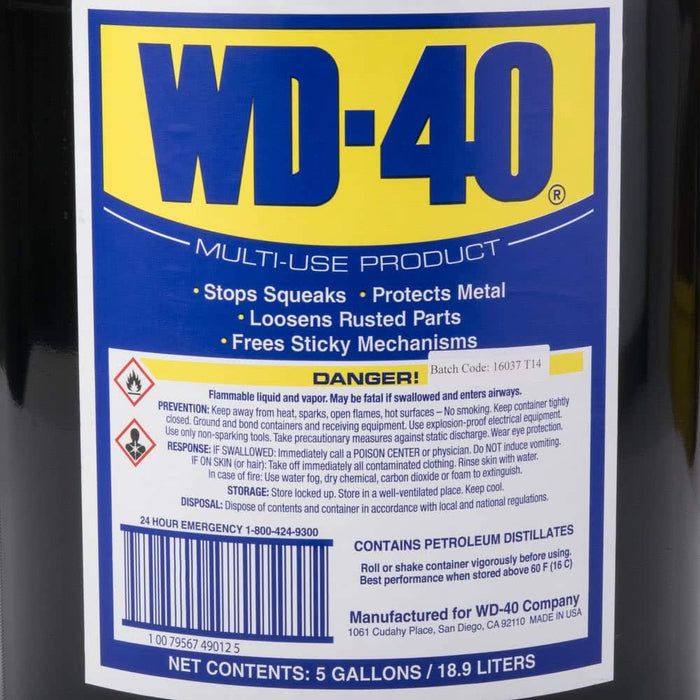 WD-40 49012 Multi-Use Product, 5 Gallon Pail (Pack of 1)
