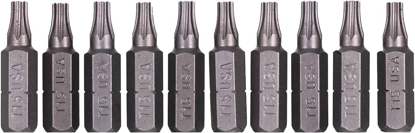 Mayhew Tools 18214-10 USA Torx Insert Bit, T15 x 1" (Pack of 10)