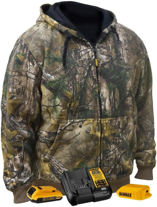 DEWALT Unisex Realtree Xtra Camouflage Heated Hoodie, X-Large, Camouflage - DCHJ074D1