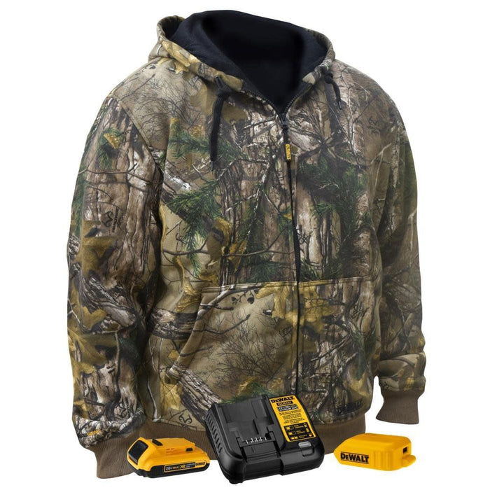 DEWALT Unisex Realtree Xtra Camouflage Heated Hoodie, X-Large, Camouflage - DCHJ074D1