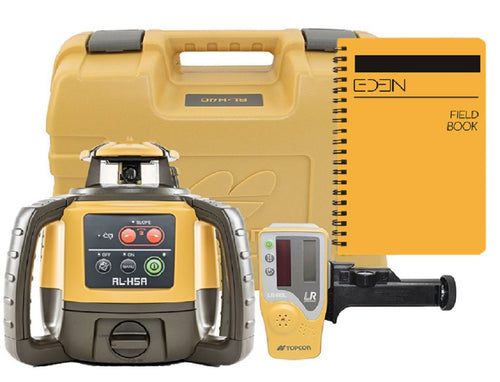 Topcon RL-H5A Self Leveling Horizontal Rotary Laser with Field Book, LS-80 Receiver, Detector Holder & Case, IP66 Rating for Drop, Dust, and Water Resistance, 2600ft (800m) Construction Laser Level
