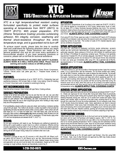 KBS Coatings 65123 Stainless Steel Xtreme Temperature Coating - 12 fl. oz.