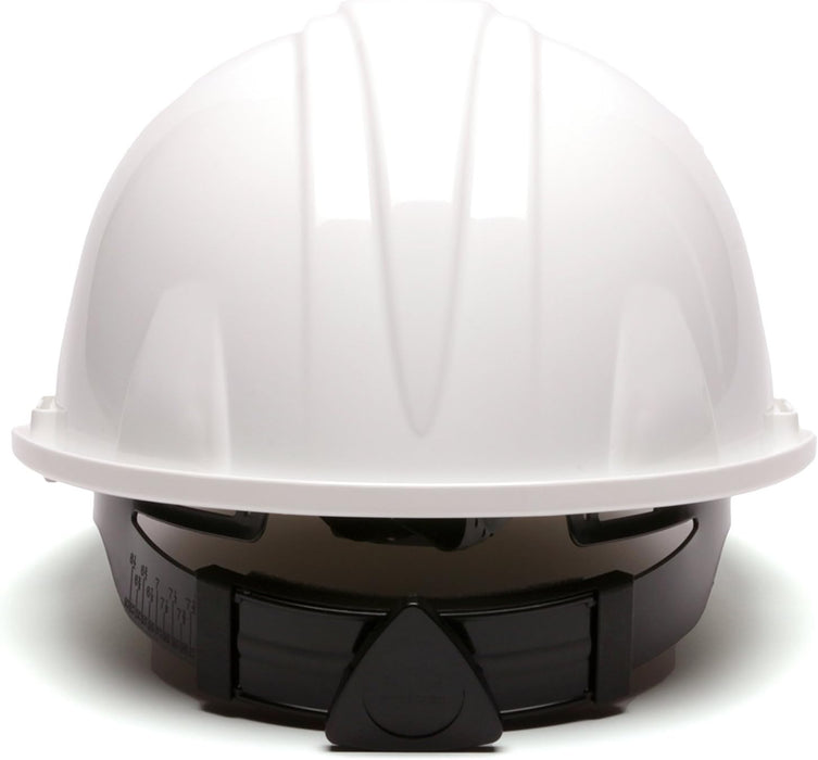 Pyramex HP16110 SL Series Cap Style Hard Hat 6 Point Ratchet Suspension White