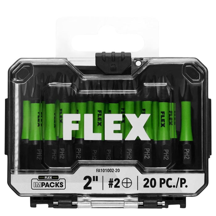 Flex FA101002-20 2" PH2 Impact Driver Bit, 20 Bulk