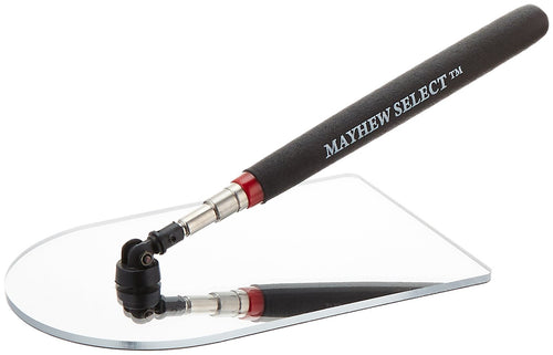 Mayhew Tools 17765 TeleMirror Telescoping Acrylic Mirror, 4" x 6", Black