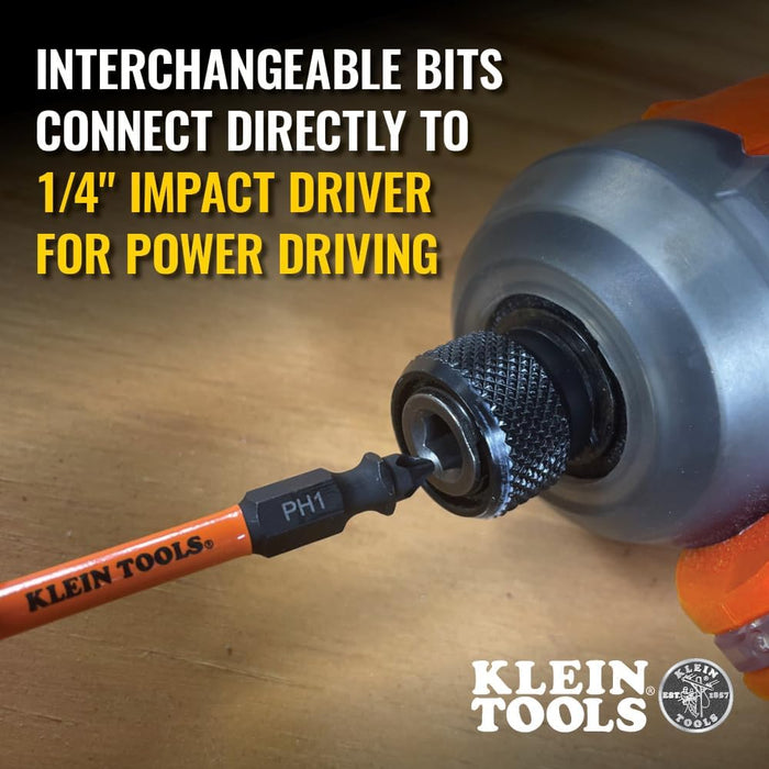 Klein Tools 32313HD 13-in-1 Ratcheting Impact Rated Screwdriver