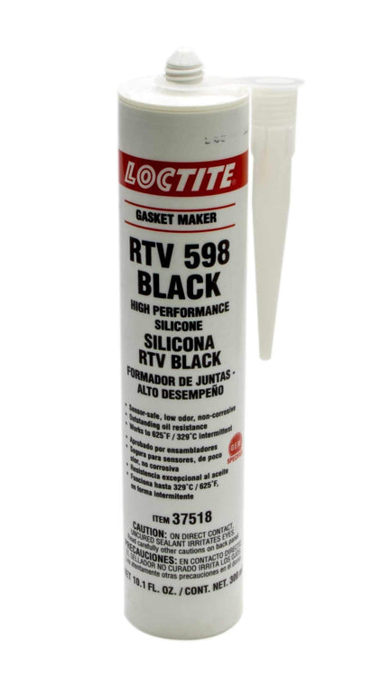 Loctite 495074 Sealant, Black RTV 598, Silicone, 300 ml Cartridge