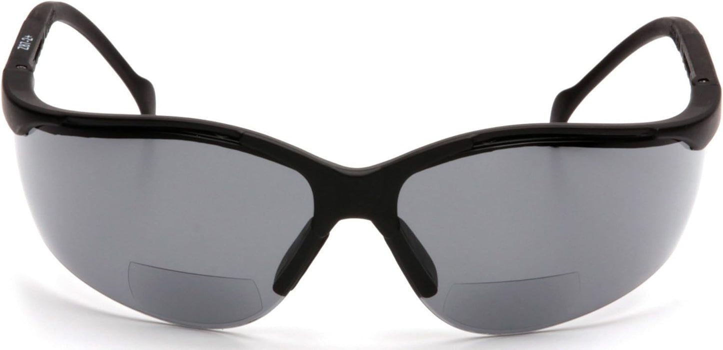 Pyramex SB1820R20 Venture II Readers, Black Frame/Gray + 2.0 Lens Safety Glasses
