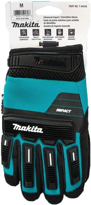 Makita T-04248 Advanced Impact Demolition Gloves, Medium