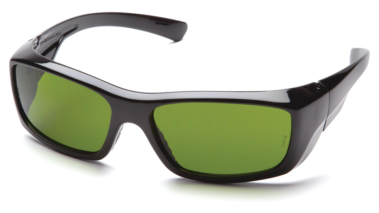 Pyramex SB7960SF Safety Shade 3.0 Safety Glasses, Scratch-Resistant, Black Frame, 3.0 ir Filter Lens