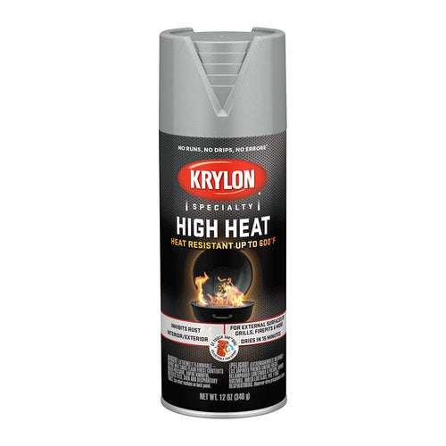 Krylon K01407000 Aluminum BBQ, Stove and Propane Paint, 12 oz. Aerosol