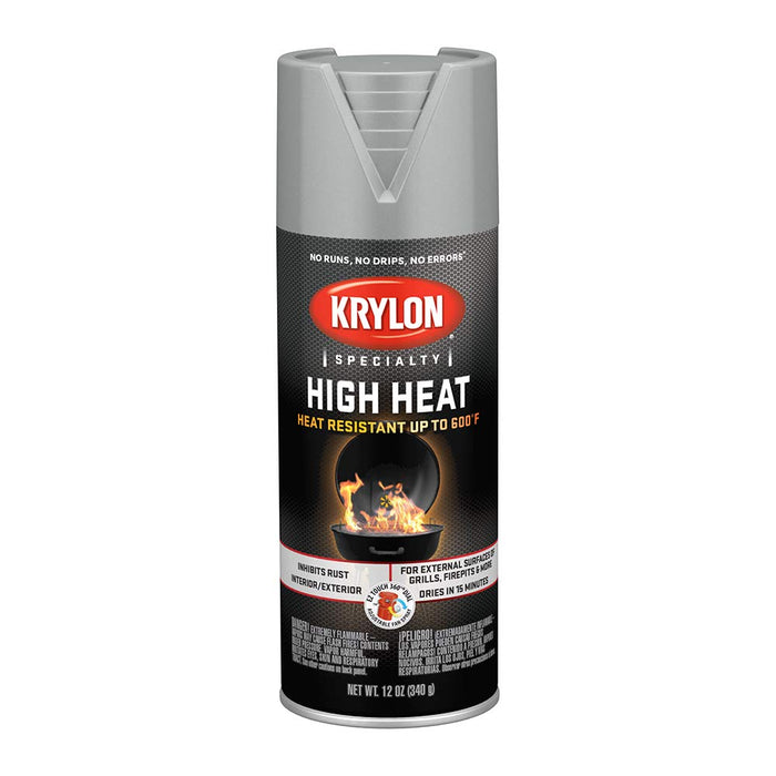 Krylon K01407000 Aluminum BBQ, Stove and Propane Paint, 12 oz. Aerosol