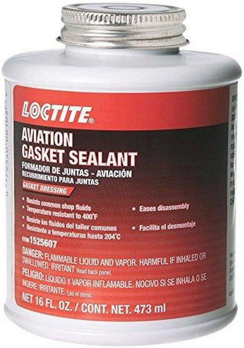 ‎Loctite | ‎1525607 | Loctite 1525607 Aviation Gasket Sealant 16oz Brush Top Can, 1 Pack