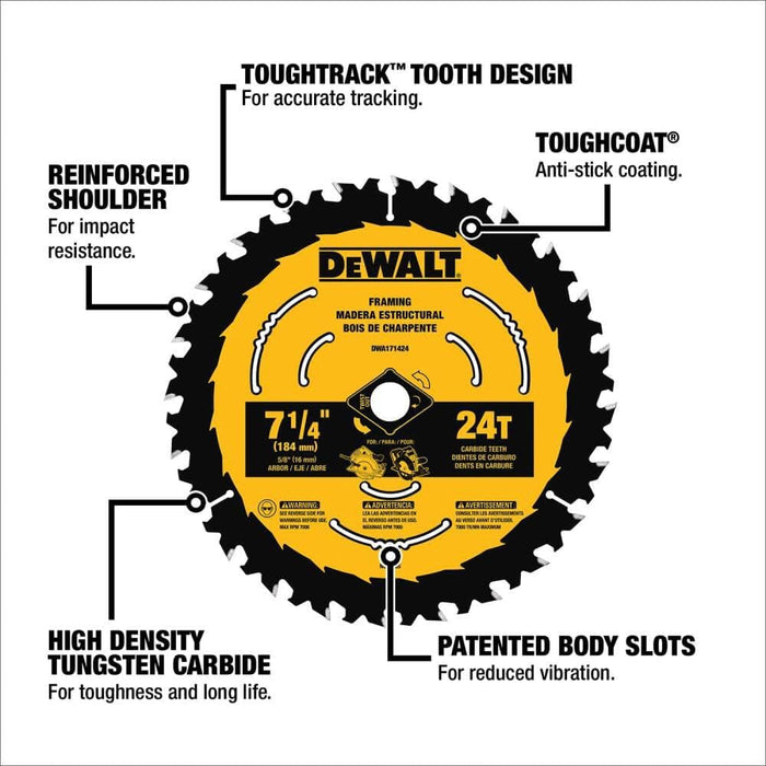 DEWALT DWA171424 7-1/4in. Circular Saw Blade