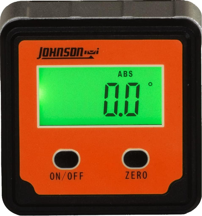 Johnson 1886-0000 Magnetic Digital Angle Locator with 2 Buttons, Digital Pitch & Slope Locator