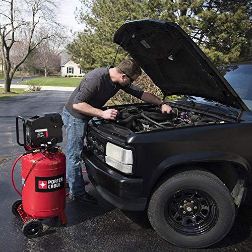 Porter-Cable PXCMF220VW 1.5 HP 20 Gallon Oil-Free Vertical Dolly Air Compressor