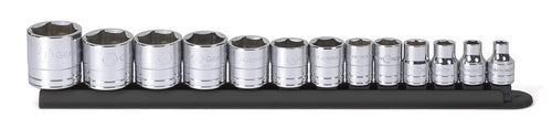 GEARWRENCH 13 Pc. 3/8" Drive 6 Pt. Standard Socket Set, SAE - 80553 3/8 inch 13 piece SAE