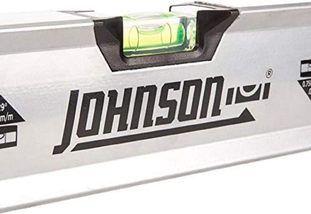 Johnson 1721-4800 Magnetic Aluminum Box Level, 48", Orange