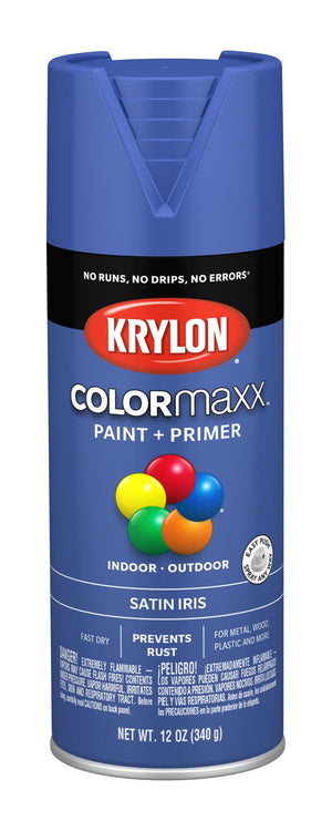 Krylon K05564007 Colormaxx Spray-Paints, Iris, 12 Ounce (Pack of 1)