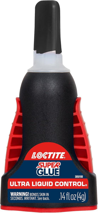 Loctite 1647358 Super Glue Ultra Liquid Control, Clear, 0.14 fl oz Bottle (Pack of 3)