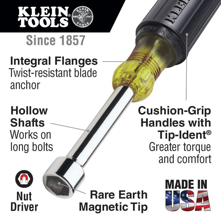 Klein Tools 646-5/16M 5/16-Inch Magnetic Nut Driver Cushion-Grip