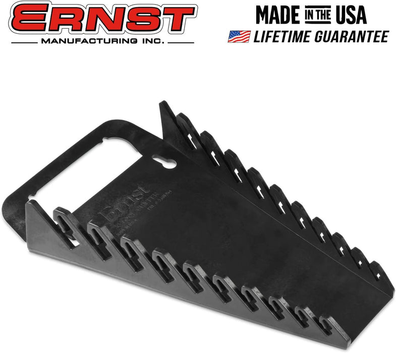 Ernst Manufacturing Gripper Wrench Organizer, 10 Tool, Black