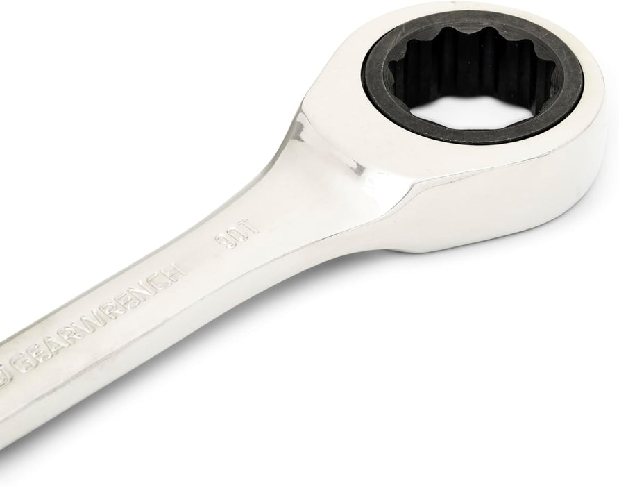 GEARWRENCH 16mm 90-Tooth 12 Point Stubby Combination Ratcheting Wrench | 86846