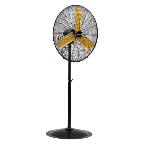 Master MAC-30P High Velocity Pedestal Fan, 3 Speed Portable Metal Standing Fan with Adjustable Height & Swivel Head, Powerful & Efficient Cooling, 30 Inch
